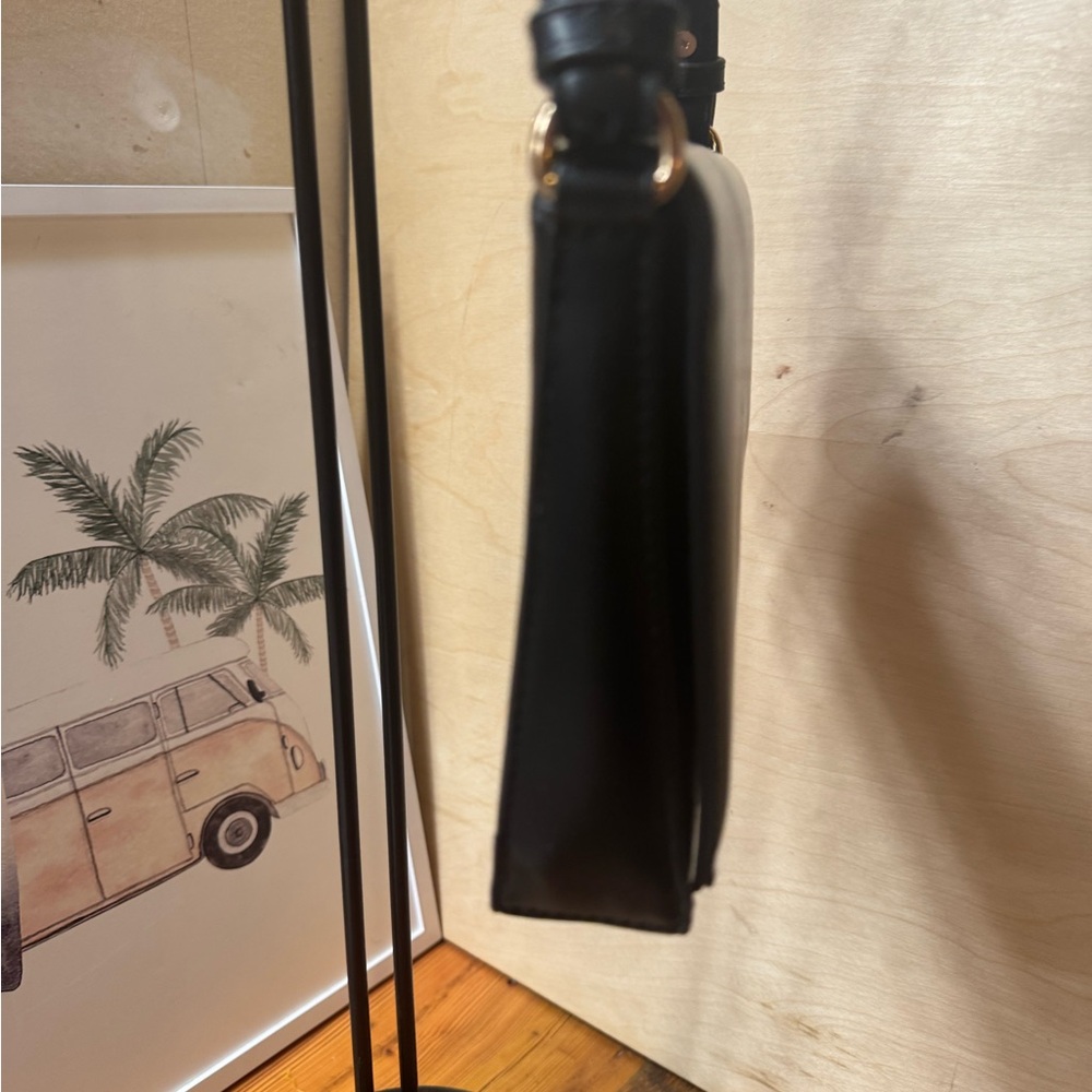 Madison West Black Triangle Shoulder Bag - Picture 11 of 13